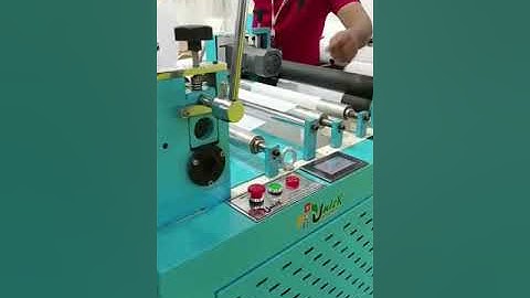 Wax Strip cutting machine #waxstrip #boxbag #carrybag #loopmaking #nonwovenmachine
