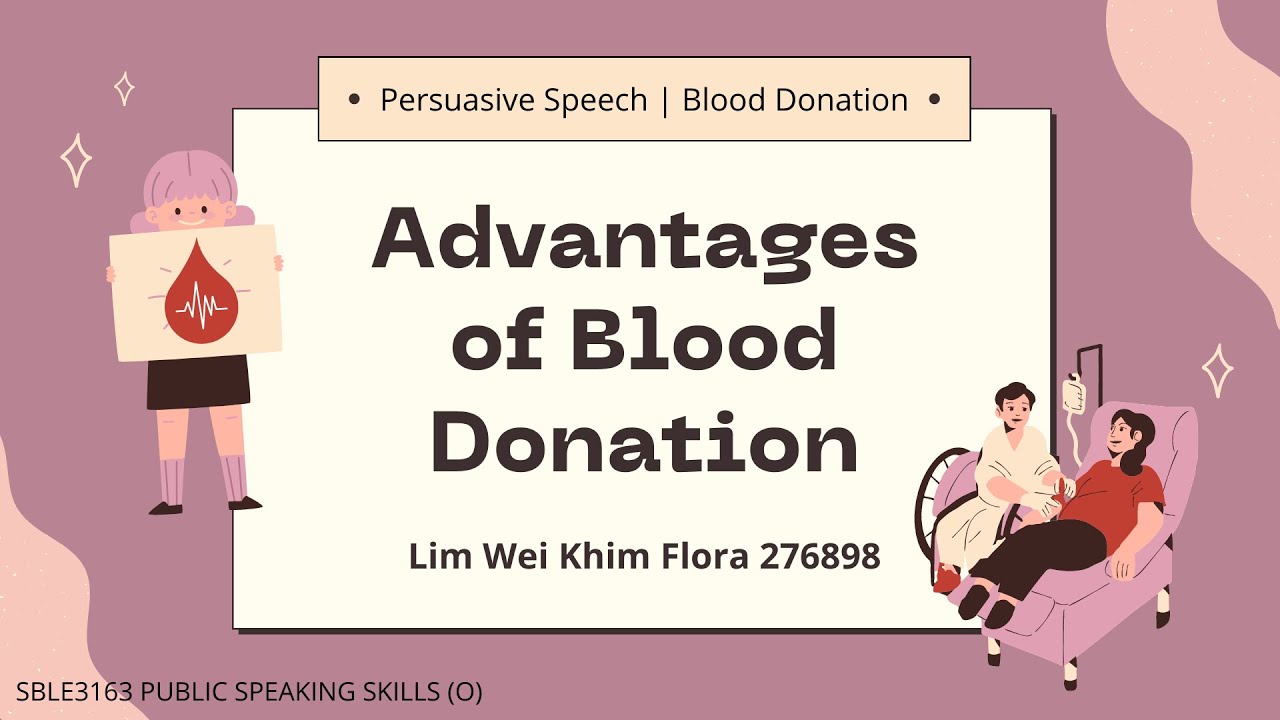 persuasive speech on blood donation