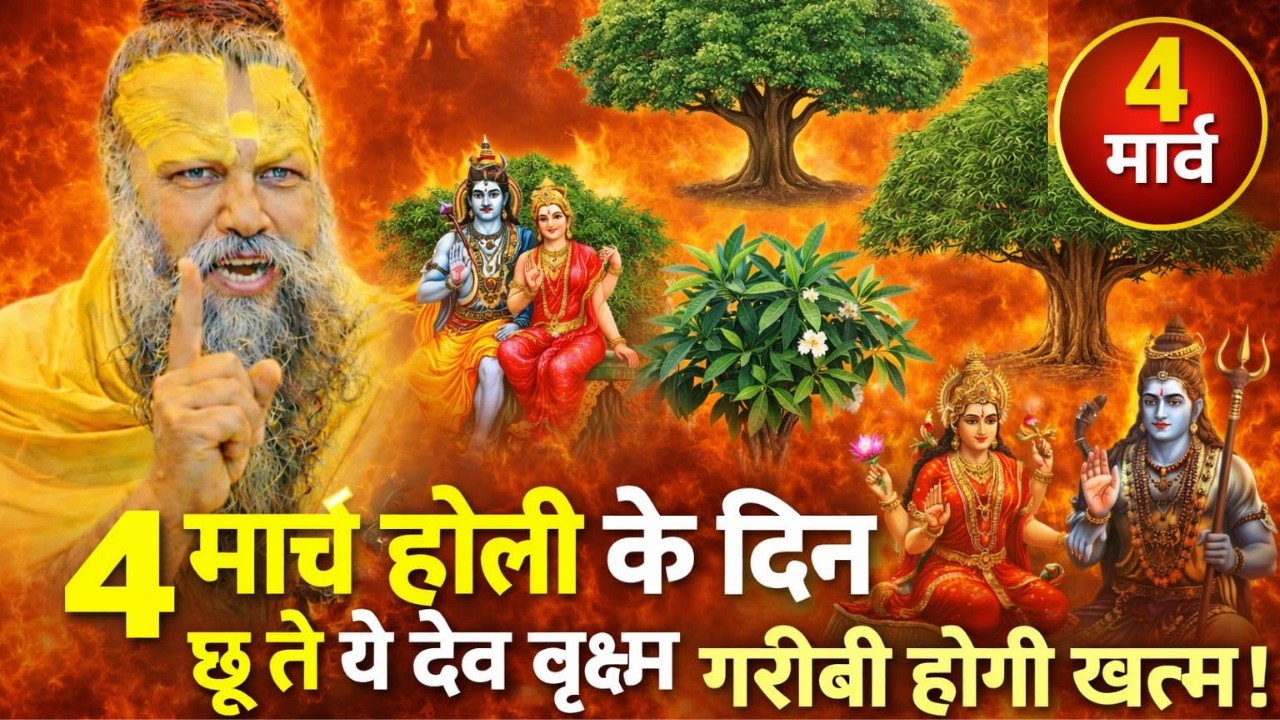 4 मार्च होली 2026: इस पवित्र वृक्ष को छूते ही बदल जाएगी किस्मत, 48 घंटों में दूर होगी दरिद्रता!