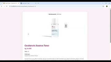 Project Akhir Semester Mata Kuliah Pemrograman Web | Web E-Commerce Tema Skincare