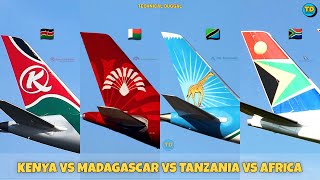 Kenya Airways Vs Air Madagascar Vs Air Tanzania Vs South African Airways Comparison 2023 🇰🇪 🇲🇬 🇹🇿 🇿🇦