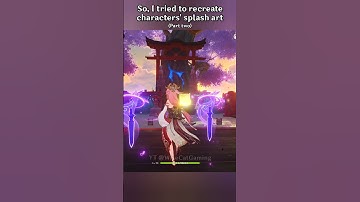 Genshin Splash Art Recreation (Part 2) ❗#genshinimpact #genshinimpactedit