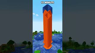 Minecraft Tower At Different Times - 13% Sigma Boy