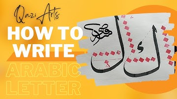 How to write Arabic letters kaaf and Laam | Arabic Calligraphy for beginners | Ibrahim Qazi