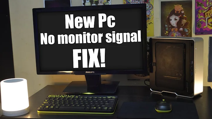 New pc no monitor signal fix