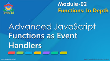 Advanced JavaScript - Module 02 - Part 09 - Functions as Event Handlers