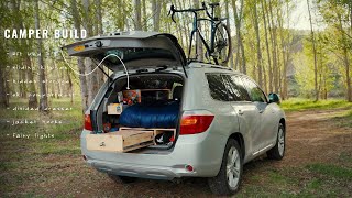 Toyota Highlander | Full Custom Camper Buildout & Tour