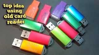 top 3 new invention using old memory card reader | new invention | New electric project