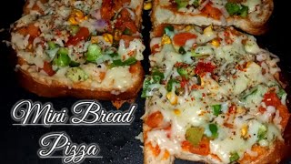 Mini Bread Pizza Recipe on Tawa|बिना ओवन के बनाये मिनी ब्रेड पिज़्ज़ा|Bread Pizza Recipe|
