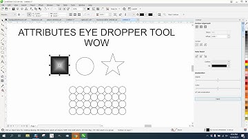 Corel Draw Tips & Tricks Attributes Eye Dropper Part 12 3D Contour WOW