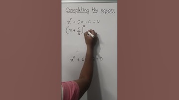 Solve quadratic equation by Completing square method