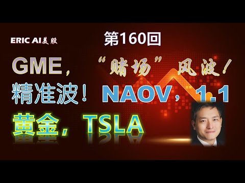 【ERIC AI美股】 2021年1月28日 GME，“赌场”风波！精准波！NAOV，1.1。黄金，TSLA