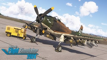Miltech/Blackbird A-1H Skyraider - First Look Review! - MSFS 2024.