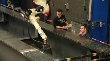 OTC lasrobot toepassing Stracon