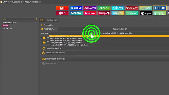 Tecno speark 10 pro KI7 frp with unlock tool