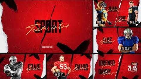 Sport Team Intro / Player Profile (After Effects Template)