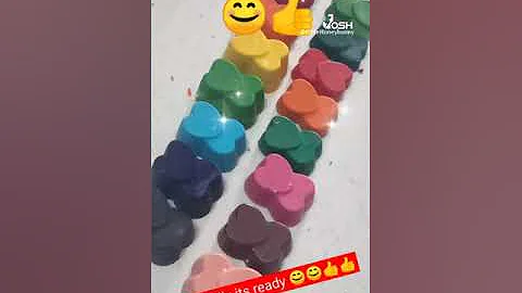 making new crayon from used and broken  crayons... Don't throw it away 😊.