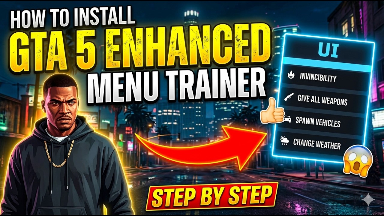 How To Install Menu Trainer in GTA 5 Enhanced 🔥 Full Tutorial (Working ...