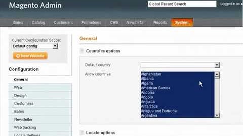 Magento - Using International Currency