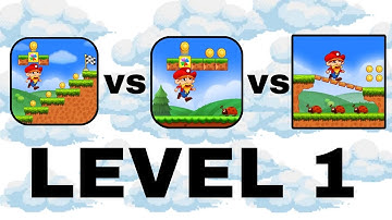 Super Jabber Jump VS Super Jabber Jump 2 VS Super Jabber Jump 3 | Level 1 🚩 #superjabberjump #vs