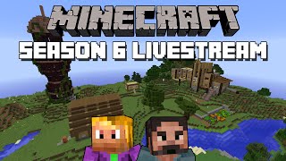 Minecraft Season 6 Server Livestream! w/ Skinnz & h1pm0n