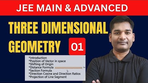 Basic Concepts of 3D Geometry | JEE Main & Advanced | Class 12 Maths