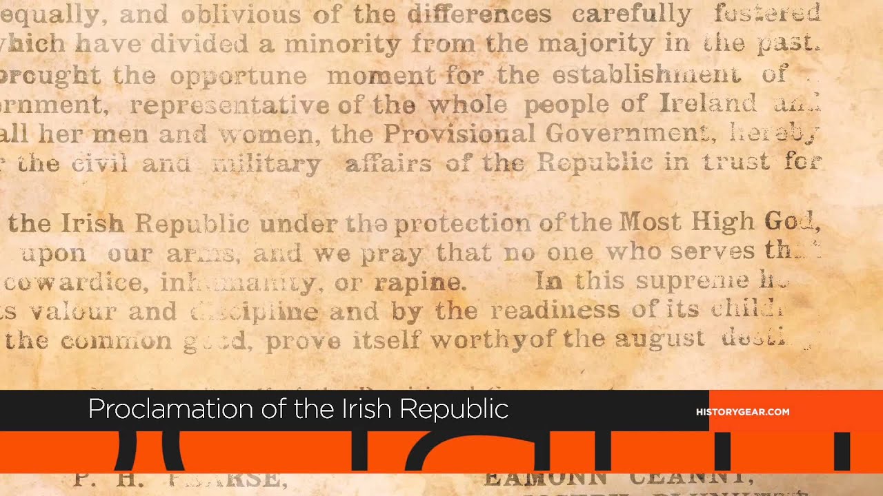 Proclamation of the Irish Republic - Dublin 1916 Retro Poster