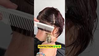 PERFECTION BOB HAIRCUT: Complete Tutorial Linked Below! 💚💚💚 #haircut #hairstyle #bobhaircut #hair