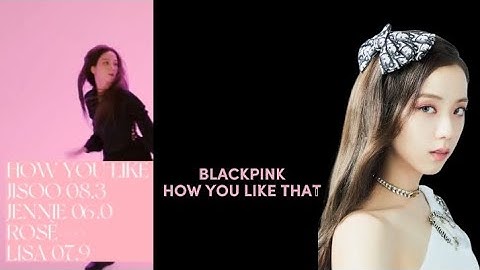 BLACKPINK How You Like That Center Distribution
