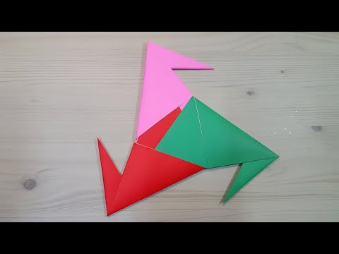 <strong>Origami</strong> 종이접기 (닌자 표창 수리검) 색종이접기 페이퍼 크래프트 おりがみ pliage de papier 折纸 оригами 摺紙 折り紙 اوريغامي
