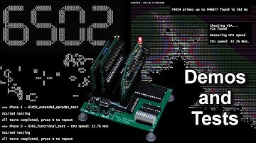 Demos and Tests of my Fast 6502 System