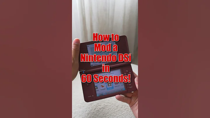 Modding a DSi in 60 Seconds!! #nintendods
