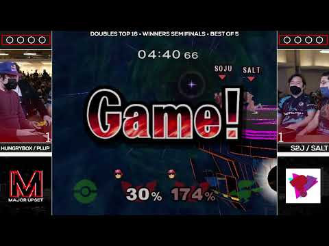 Hungrybox / Plup vs S2J / Salt - Melee Doubles Winners Semi-Final - MAJOR UPSET