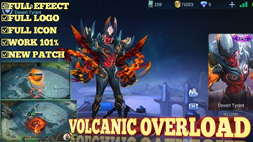 KHUFRA VOLCANIC OVERLOAD EPIC SKIN | SCRIPT TUTORIAL | FULL EFFECTS WITH FRAME | MOBILE LEGENDS