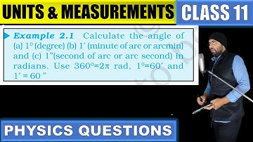 Example 2.1 Units and Measurements Class 11 Physics