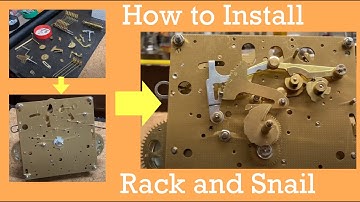 How to install rack and snail to chime and strike for Hermle Triple Chime