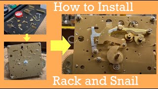 : How to install rack and snail to chime and strike for Hermle Triple Chime