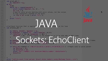 Java Sockets: EchoClient