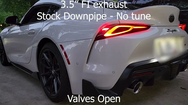 2025 Supra a90 3.5" FI Exhaust - Stock downpipe no tune