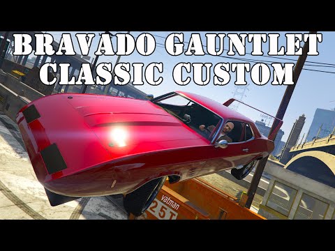 Видео: Bravado Gauntlet Classic Custom. Обзор нового маслкара в GTA Online