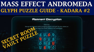 Mass Effect Andromeda Guide: Planet Kadara - Vault, 2 Secret Bonus Room (Glyph Puzzle)