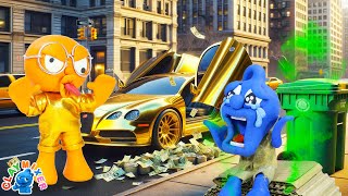 Poor Tiny Is MOCKED by MILLIONAIRE Orange * What Happens Next Is Shocking 💙 Funny Cartoon Video