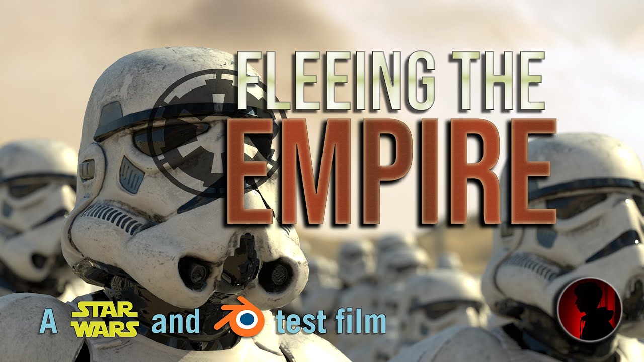 FLEEING THE EMPIRE : a Star Wars and Blender first test film