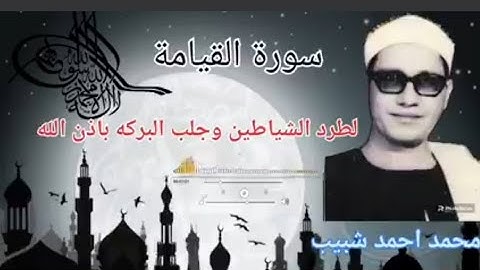 ارح سمعك..تلاوة هادئة تريح القلب والعقل 💙سورة القيامه القارئ محمد احمد شبيب #quran