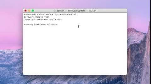 How to update software using terminal on Mac OS X