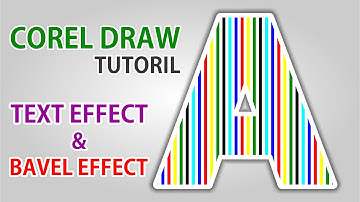 How To Apply Text Effect In Corel Draw - Corel Draw Tutorials