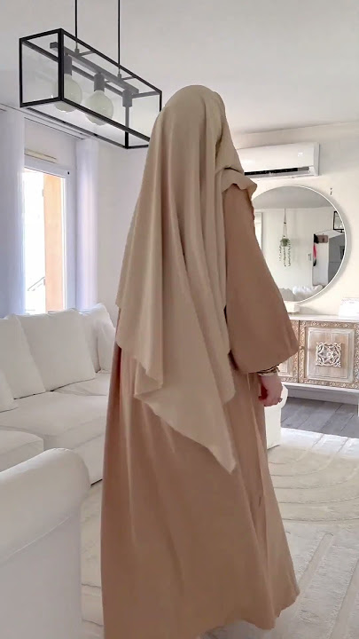 Nude Khimar Abaya