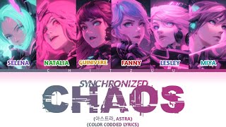 (아스트라 ASTRA) SYNCHRONIZED CHAOS COLOR CODDED LYRICS