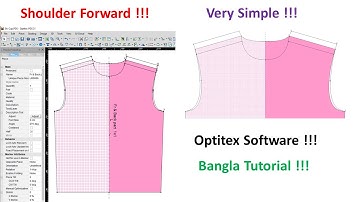 Shoulder Forward | Shoulder | Shoulder Moving | Shoulder Forward In Optitex Software Bangla.