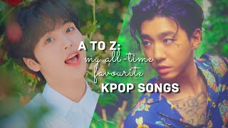 a to z: all-time favourite kpop songs